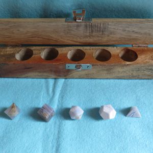 Platonic Solids Set – Blue Lace Agate